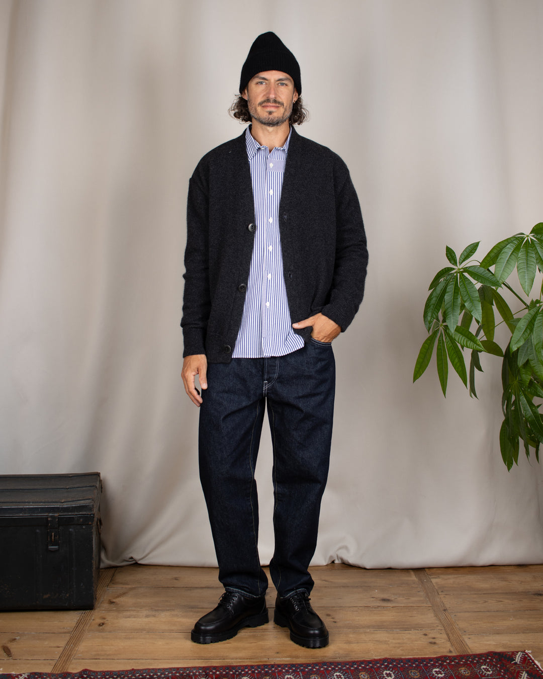 Patched Lazy Day Shirt Queens Cotton Navy