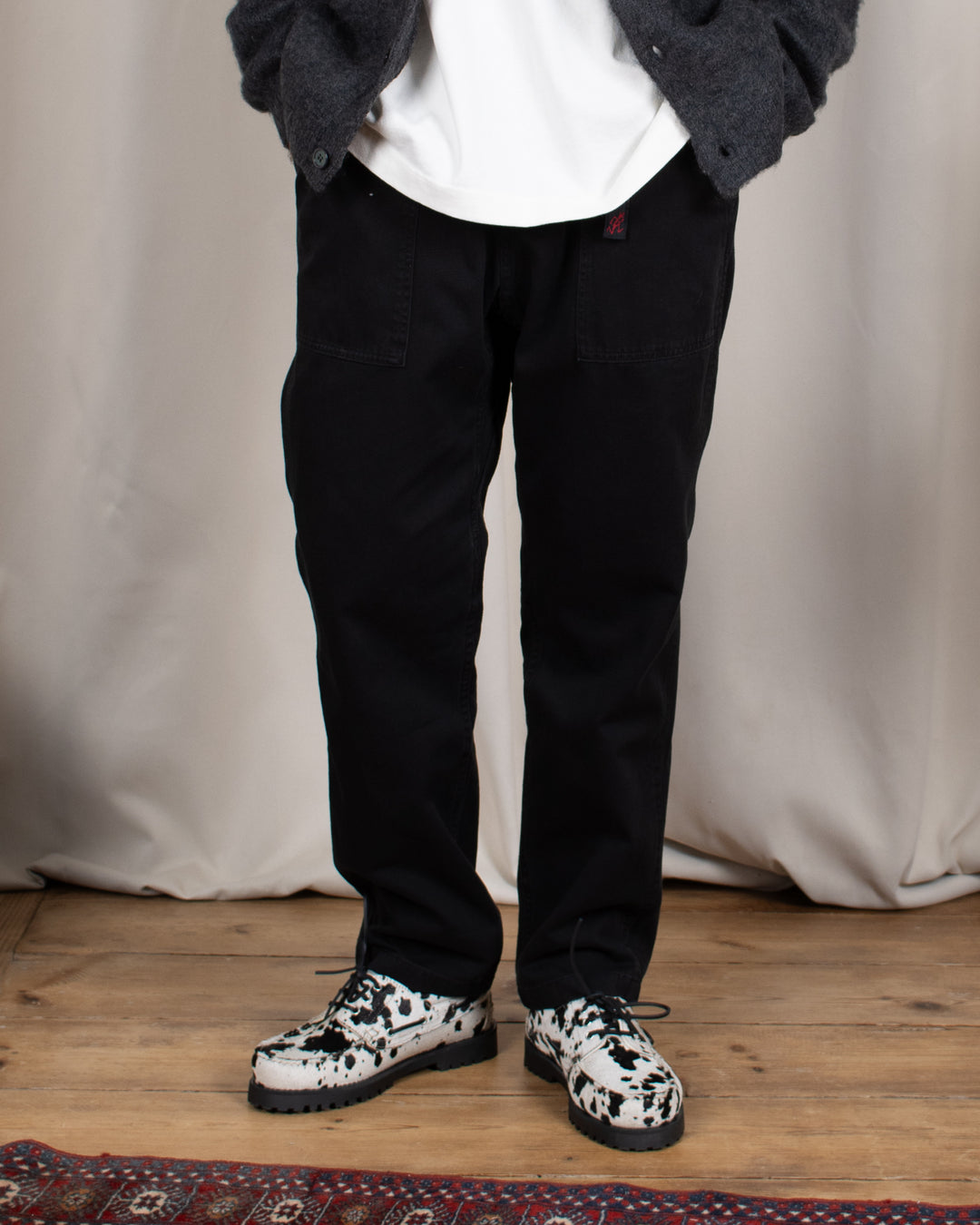 Loose Tapered Ridge Pant Black