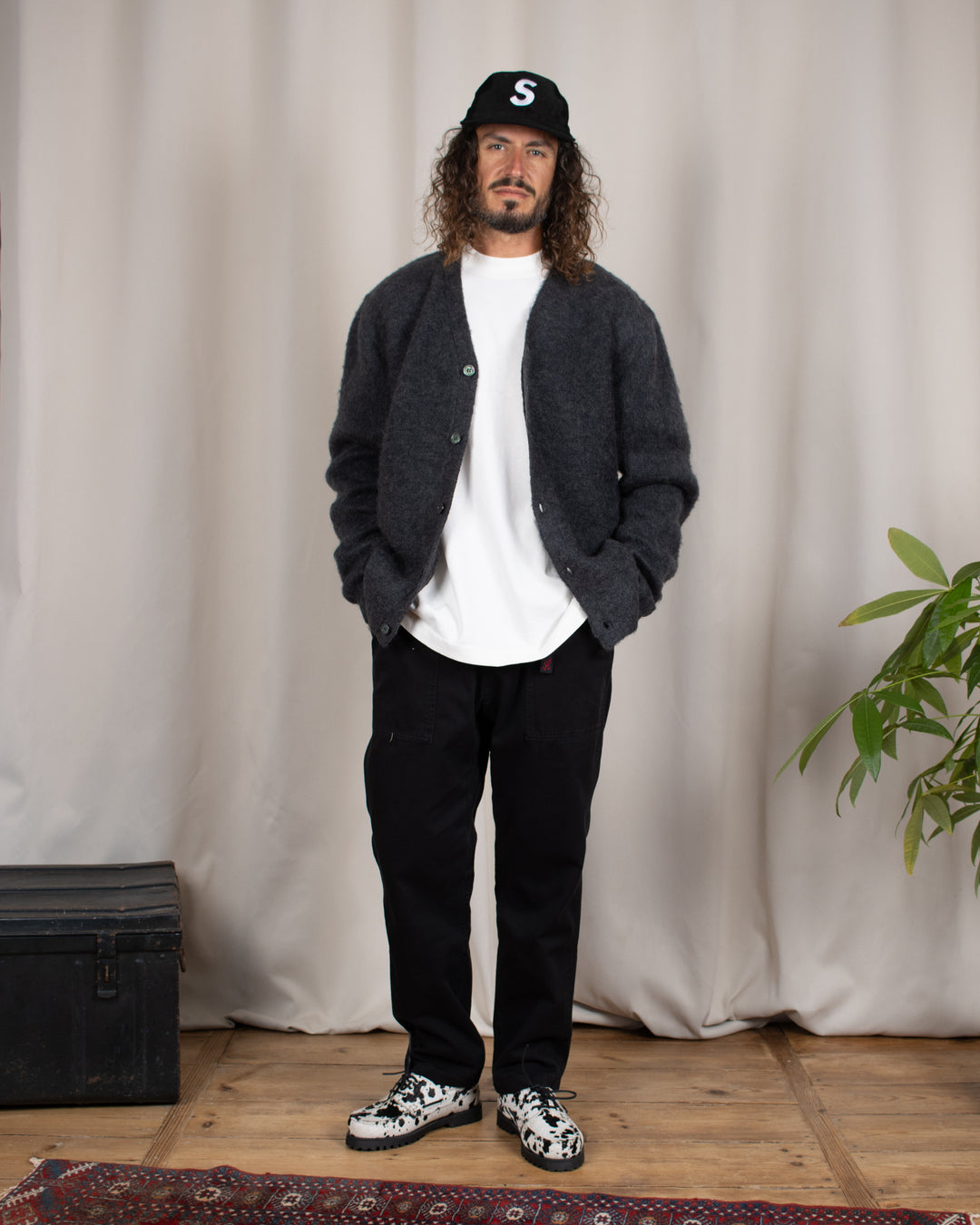 Loose Tapered Ridge Pant Black