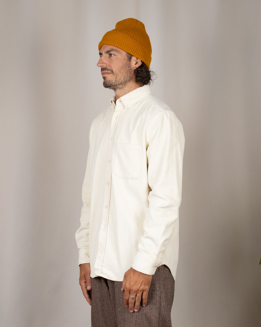 Lobo Corduroy Shirt Ecru