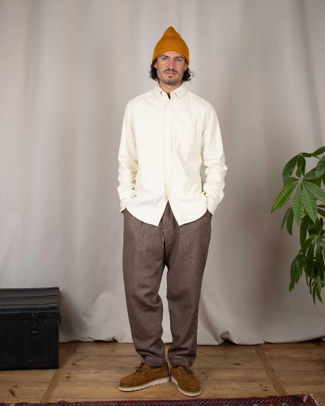 Lobo Corduroy Shirt Ecru