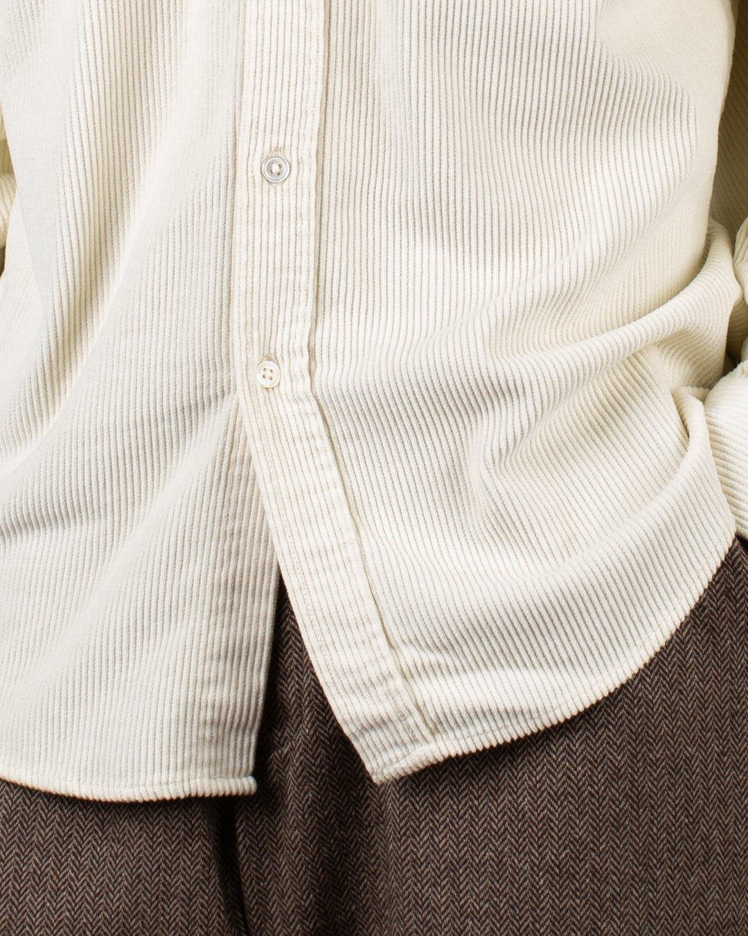 Lobo Corduroy Shirt Ecru