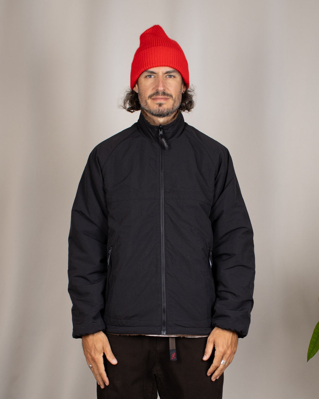 Reversible Sherpa Jacket Dark Brown/Black