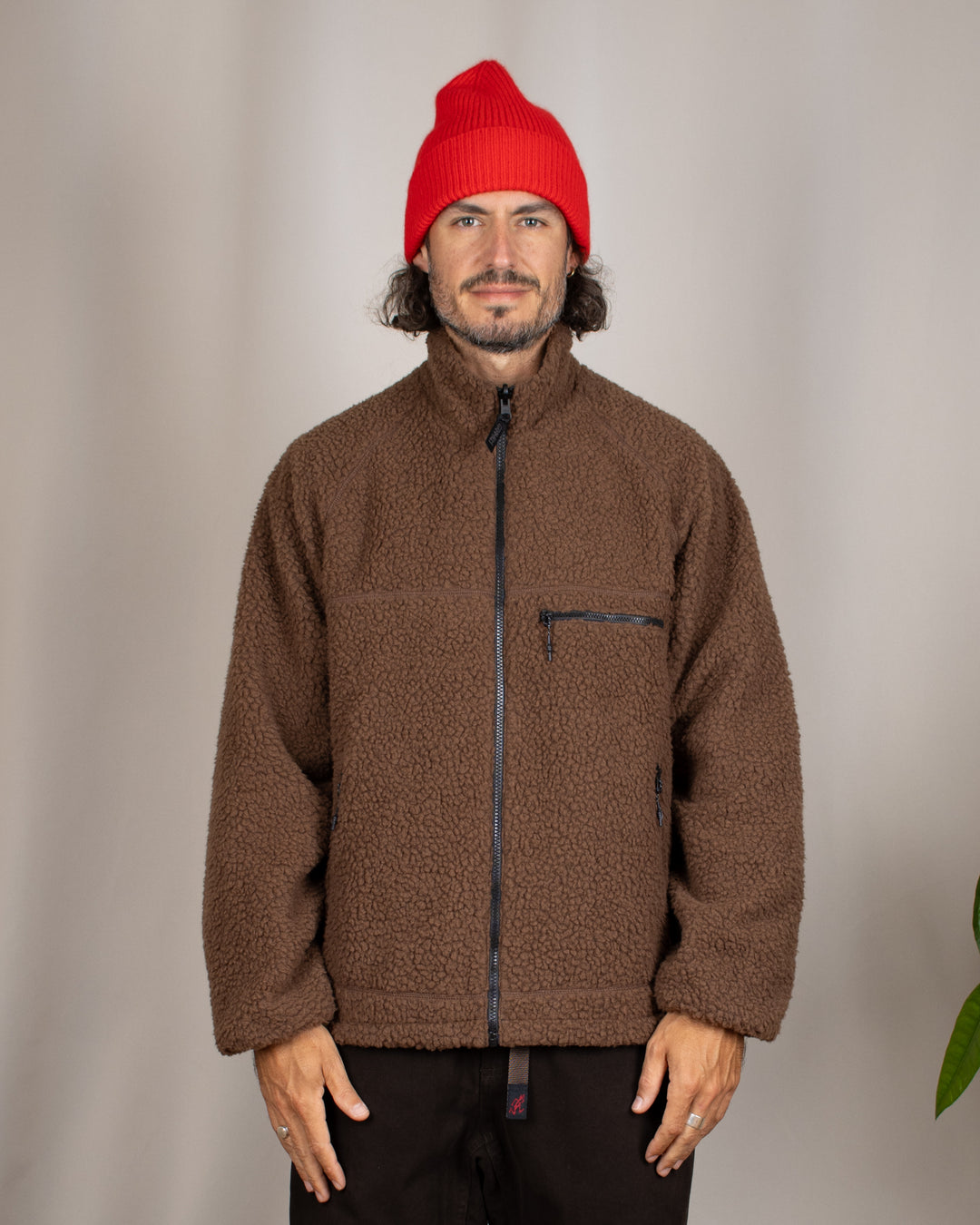 Reversible Sherpa Jacket Dark Brown/Black