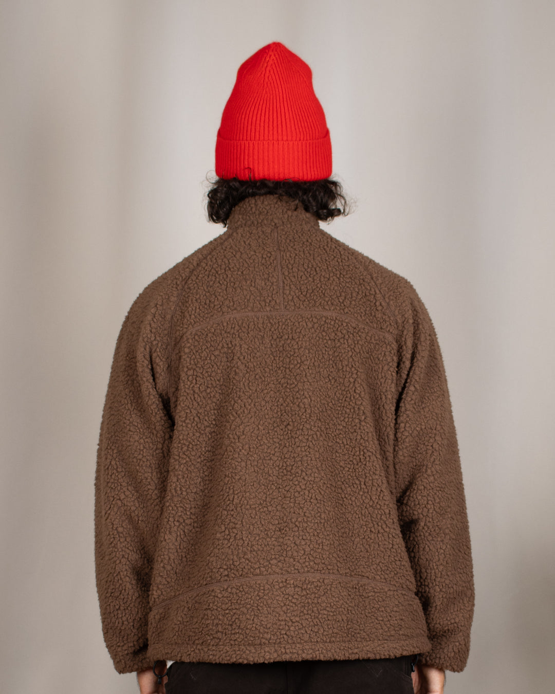 Reversible Sherpa Jacket Dark Brown/Black