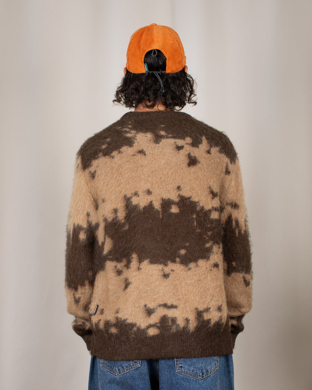 Mohair Splatter Sweater Taupe Splatter