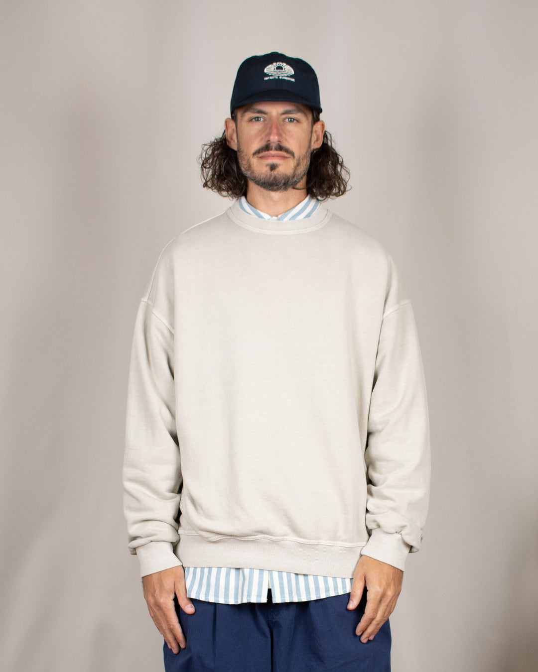 Pigment Sweat Shirt Cream