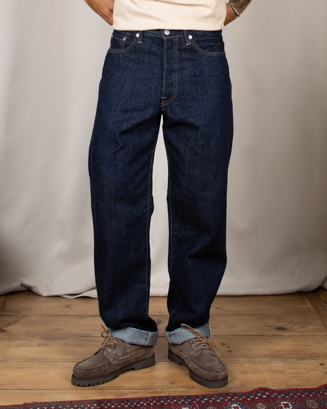 Loose Jeans Kurabo Red selvedge Blue Rinsed