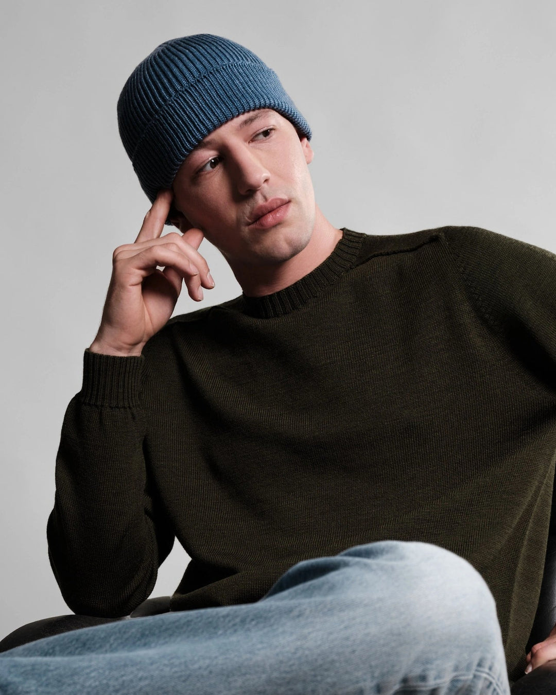 Bonnet Ara Bleu jean — vue portée 1