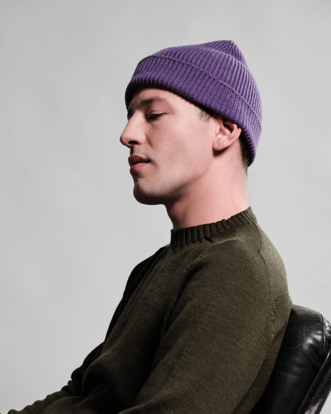 Bonnet Ara Violet — vue portée 2