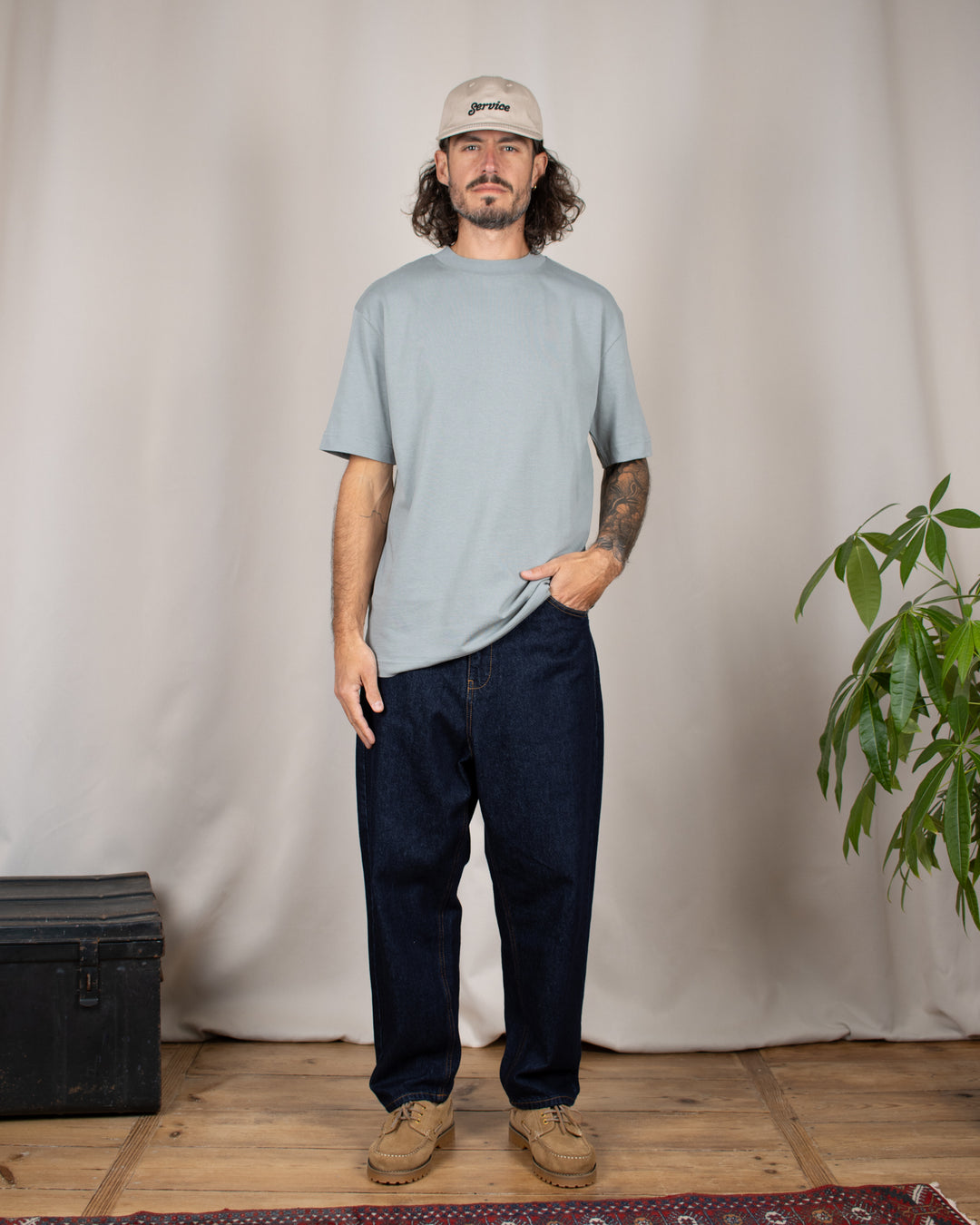 Relaxed Tee Blank Frosted Moss