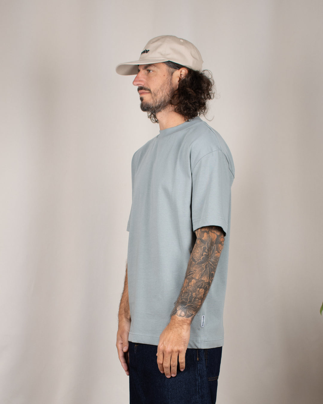 Relaxed Tee Blank Frosted Moss