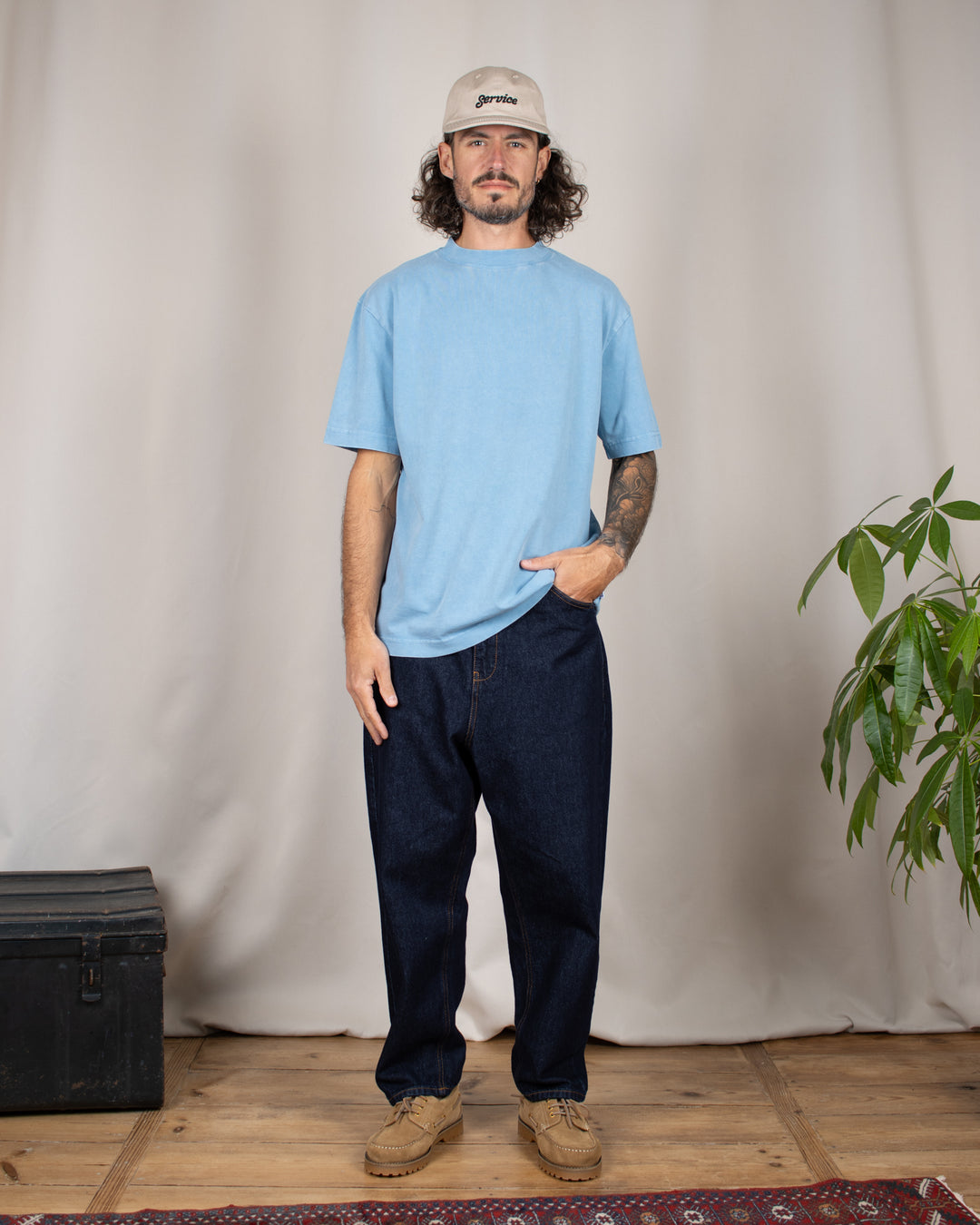 Relaxed Tee Blank Ocean Washed