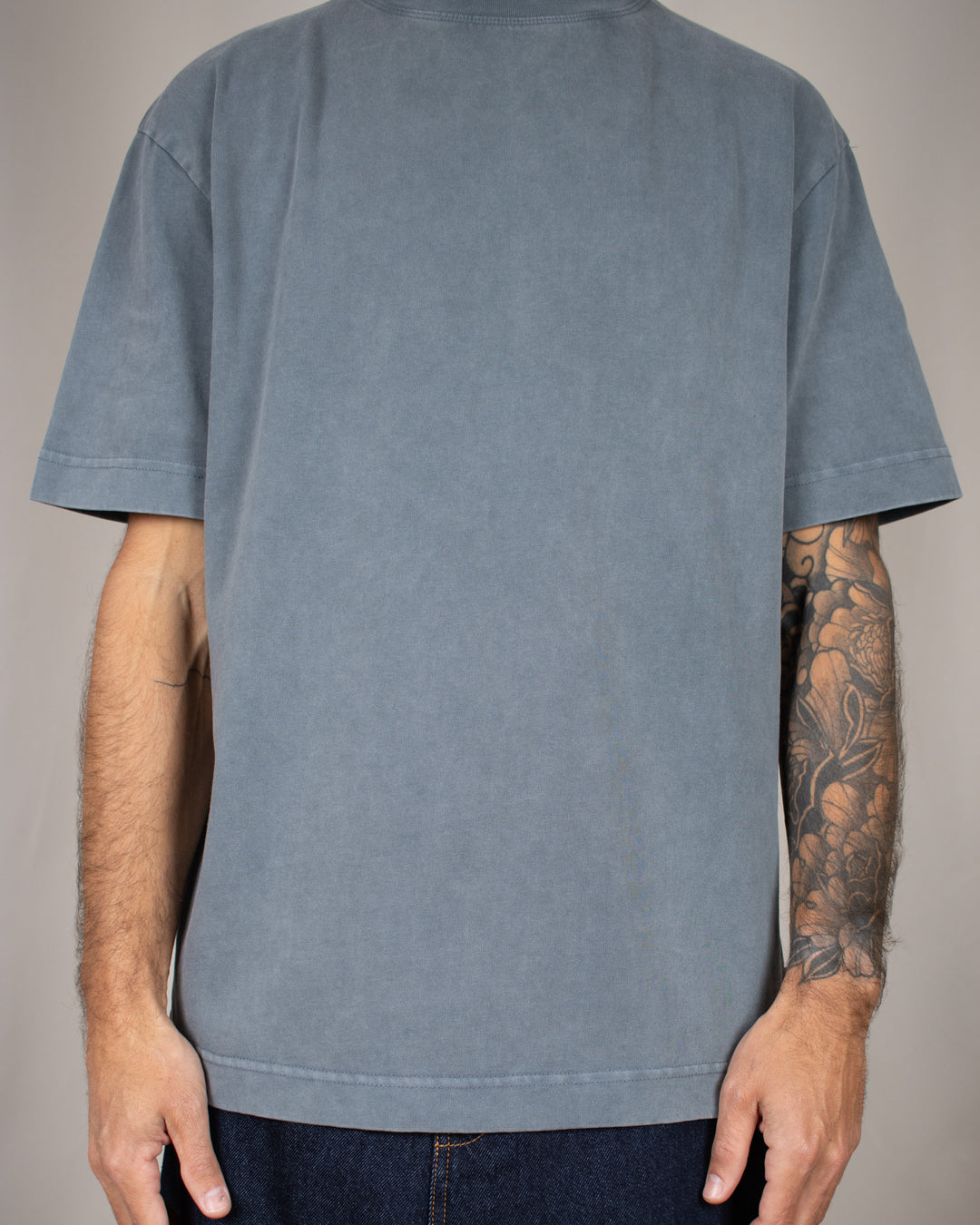 Relaxed Tee Blank Grey Washed