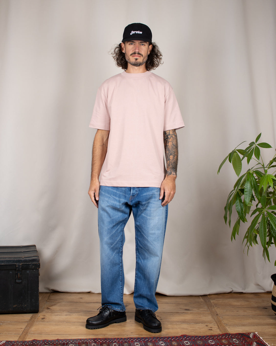 Relaxed Tee Blank Rose Grey
