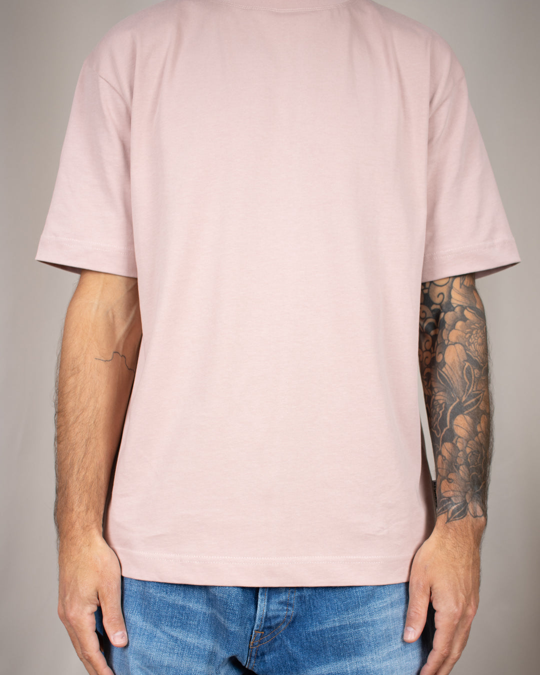 Relaxed Tee Blank Rose Grey