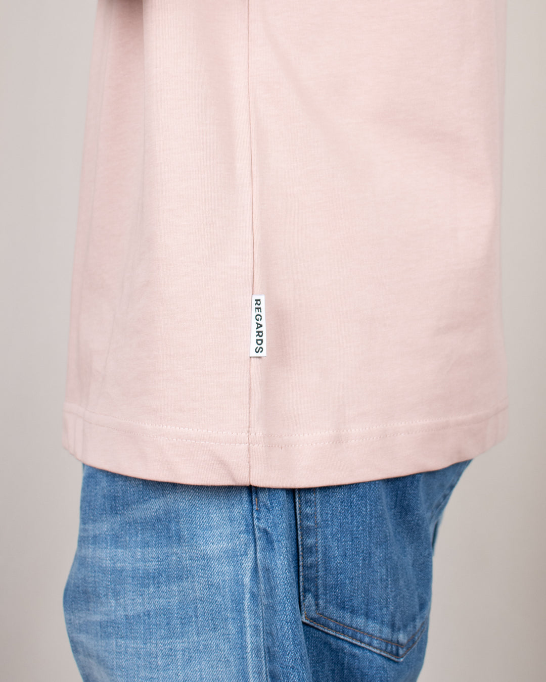 Relaxed Tee Blank Rose Grey
