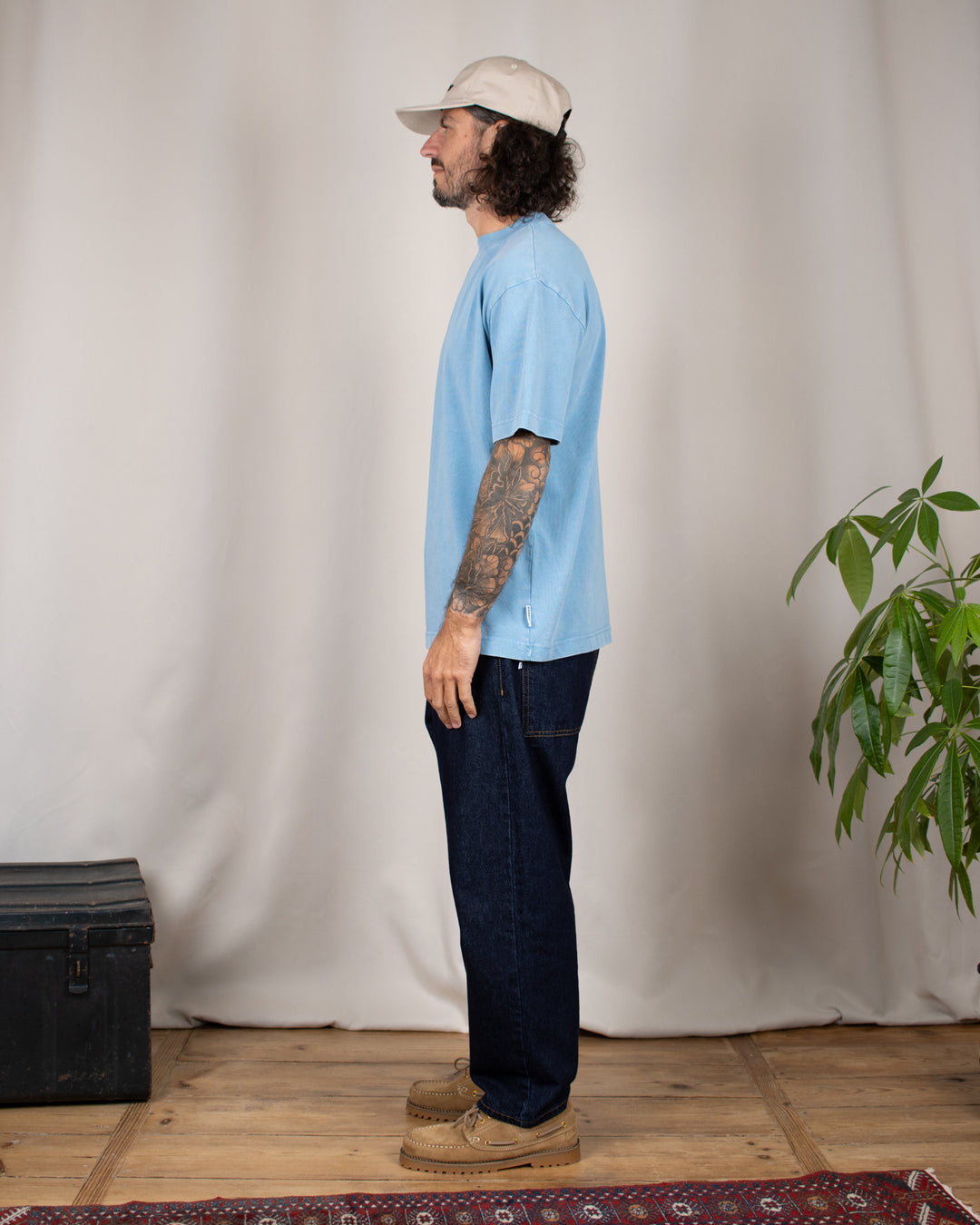 Relaxed Tee Blank Ocean Washed