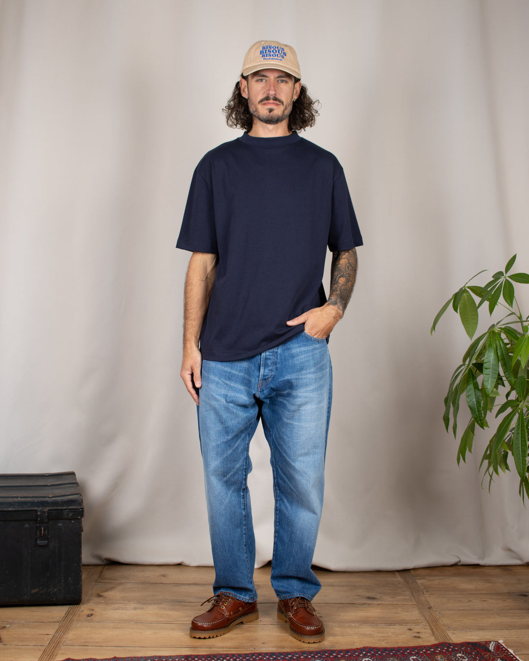Relaxed Tee Blank Navy