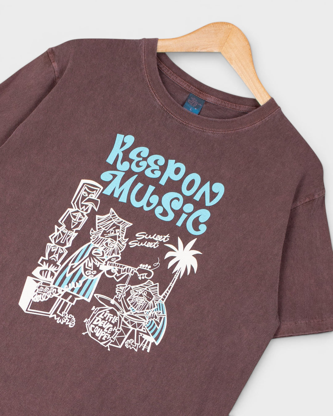 Keep On Music SS Tee P-Bordeaux