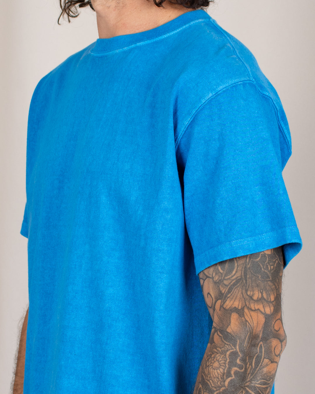 Short Sleeve Crew T-shirt P-Turquoise
