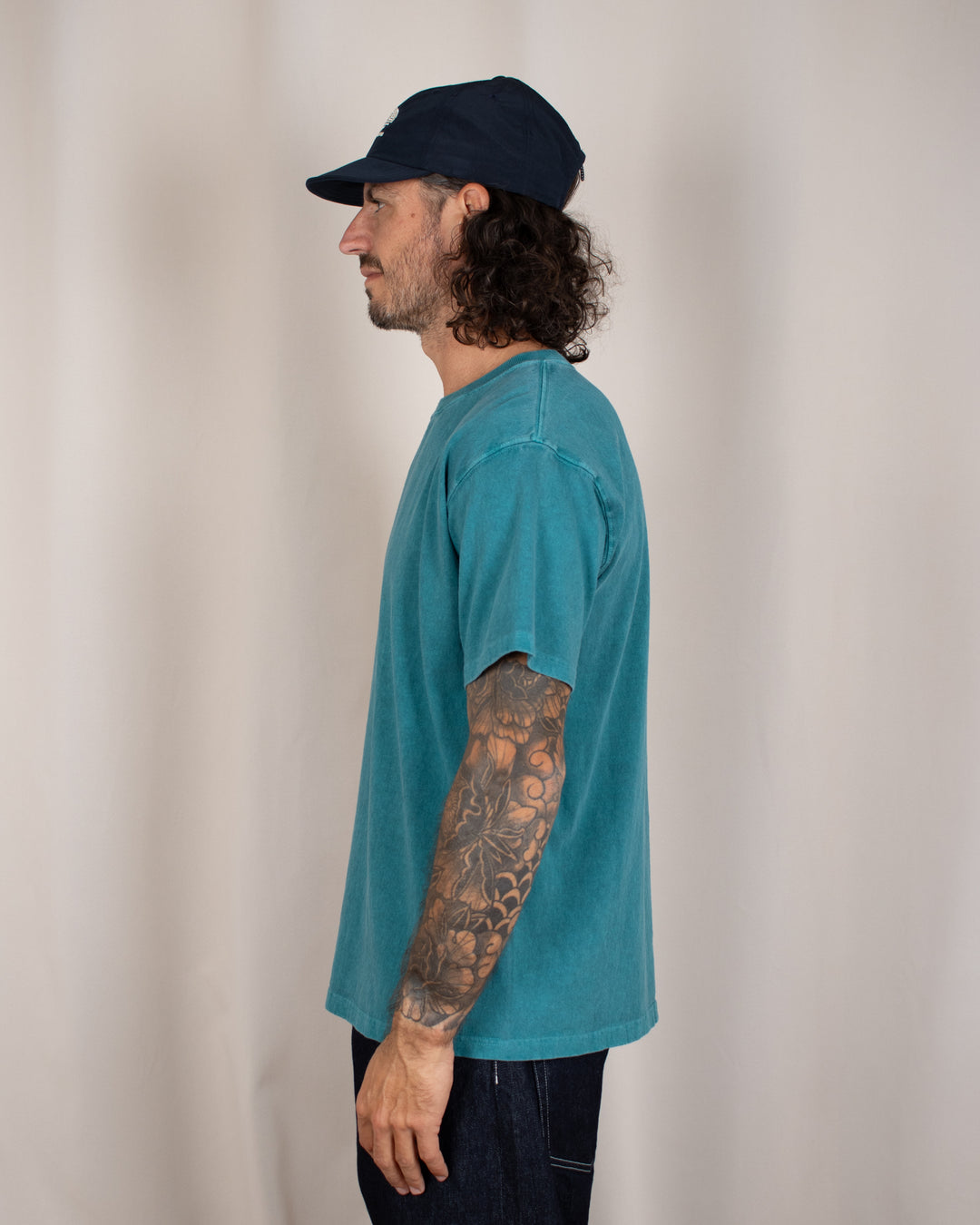 Short Sleeve Crew T-shirt P-Nile Blue