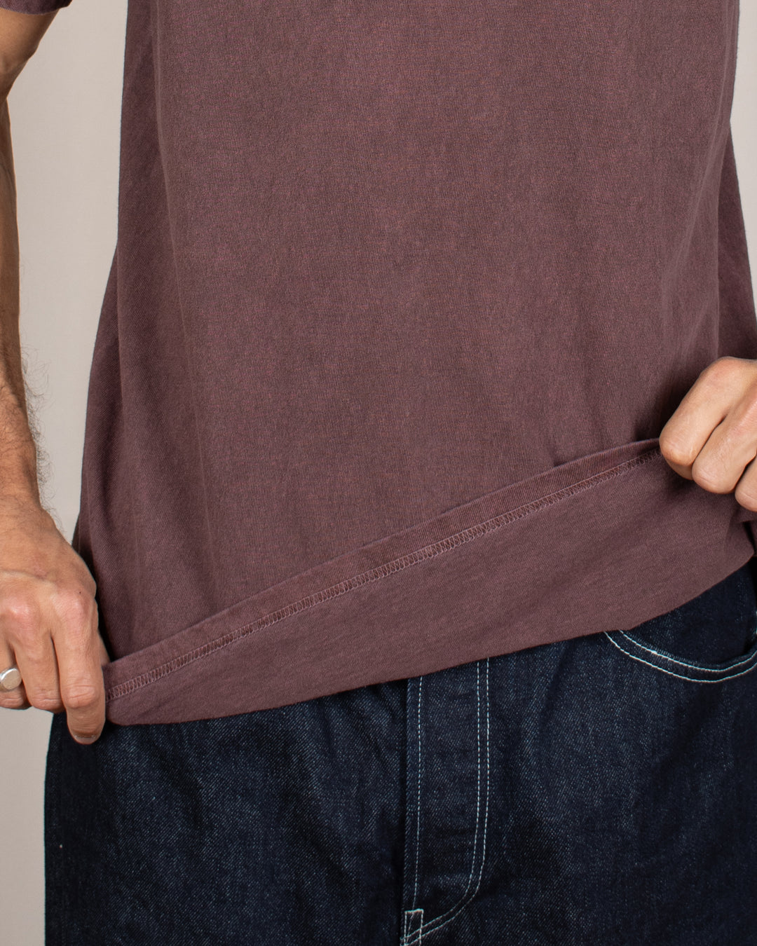 Short Sleeve Crew T-shirt P-Bordeaux