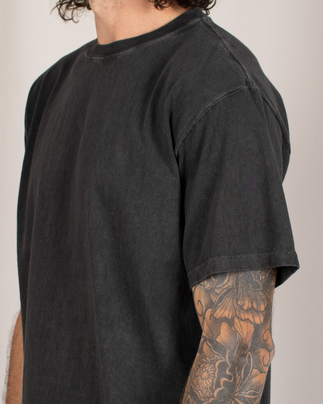 Short Sleeve Crew T-shirt P-Black