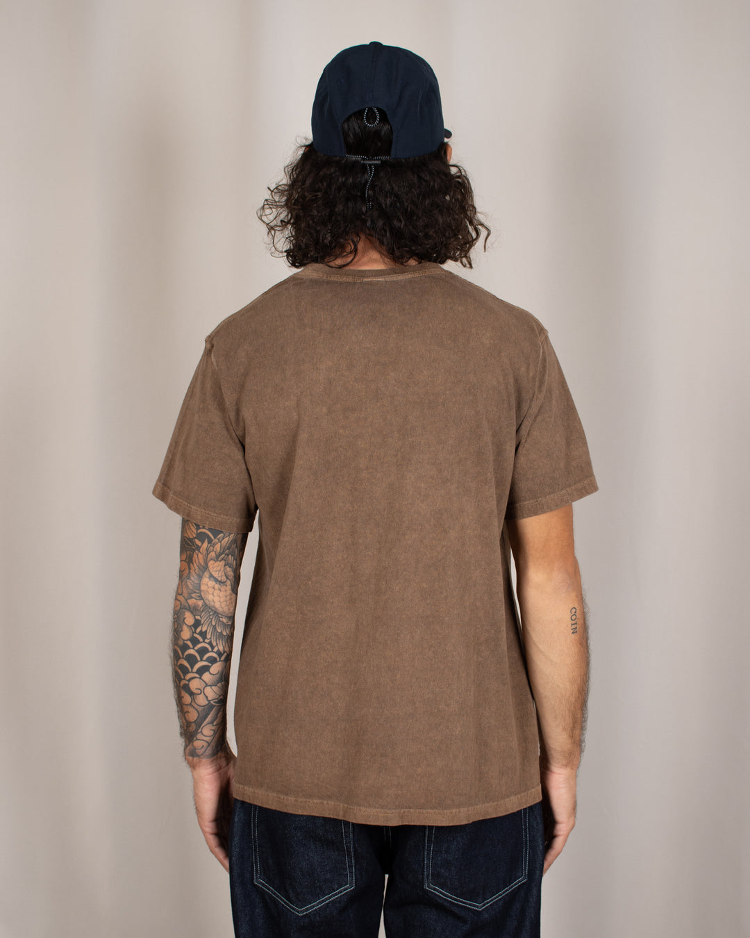 Short Sleeve Crew T-shirt P-Brown