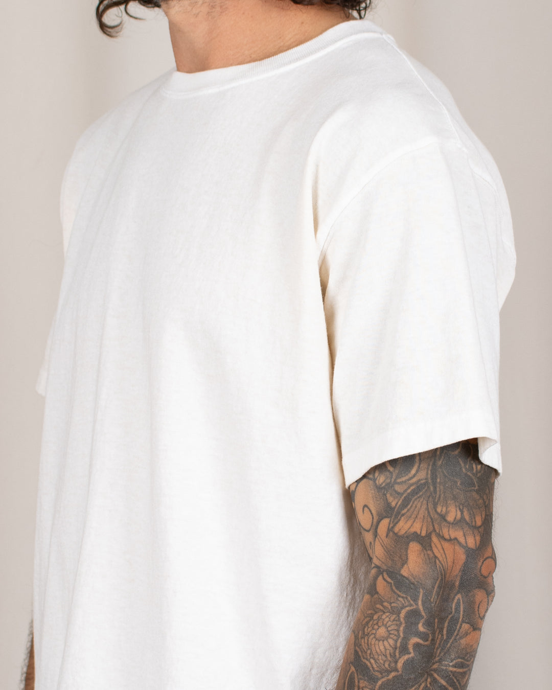 Short Sleeve Crew T-shirt P-Natural