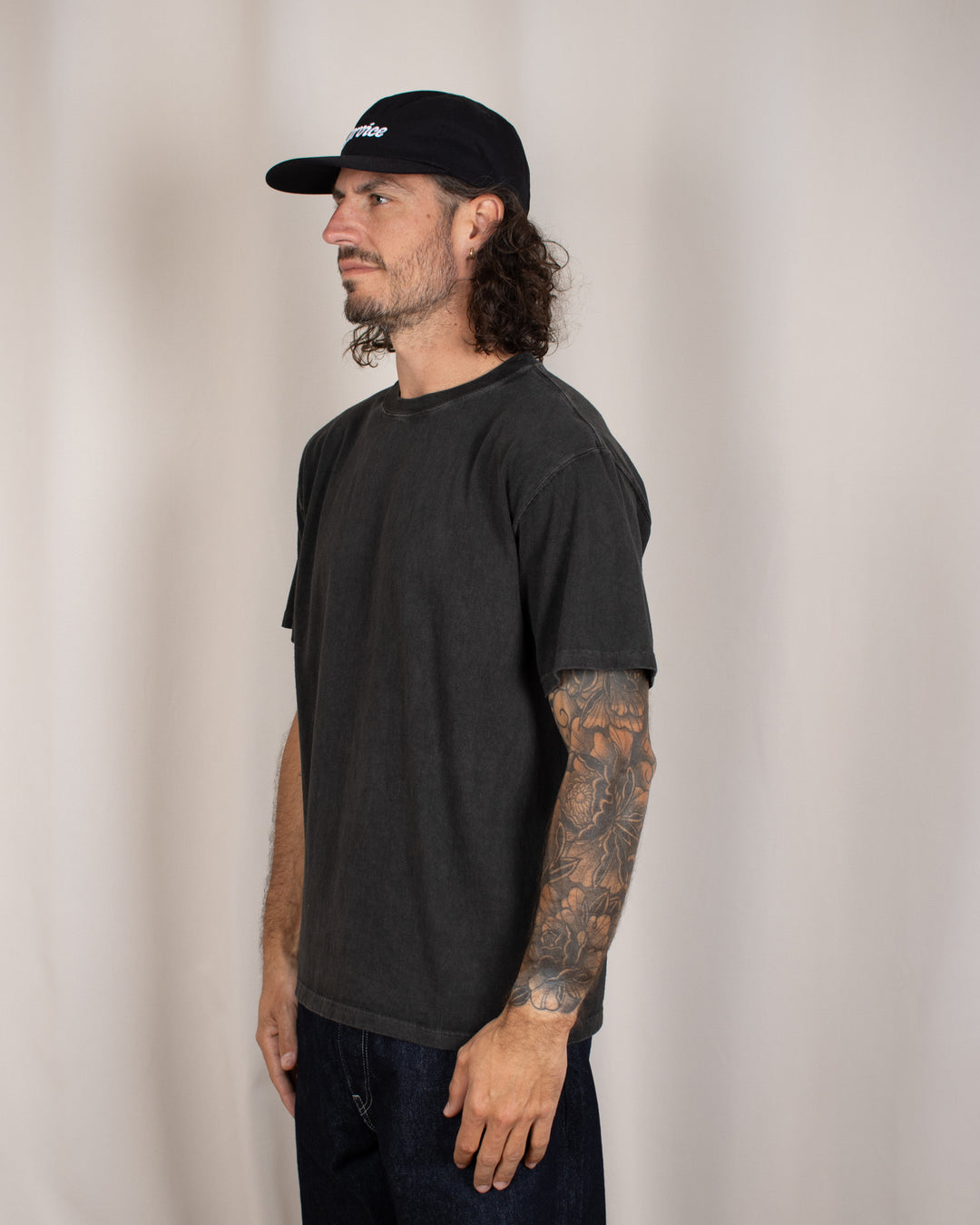 Short Sleeve Crew T-shirt P-Black