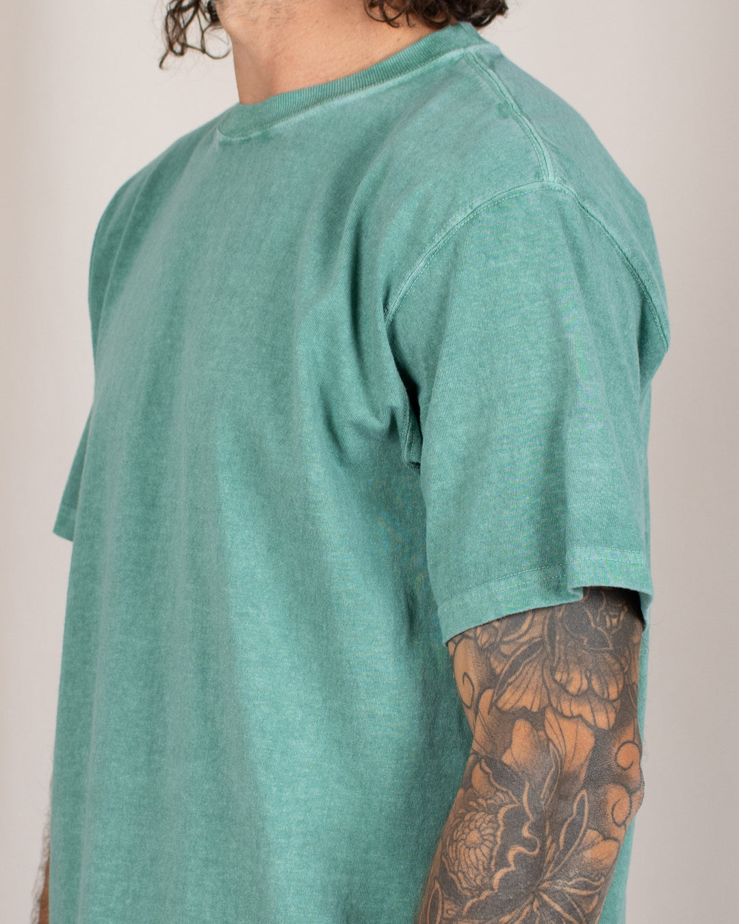 Short Sleeve Crew T-shirt P-Smokey Green