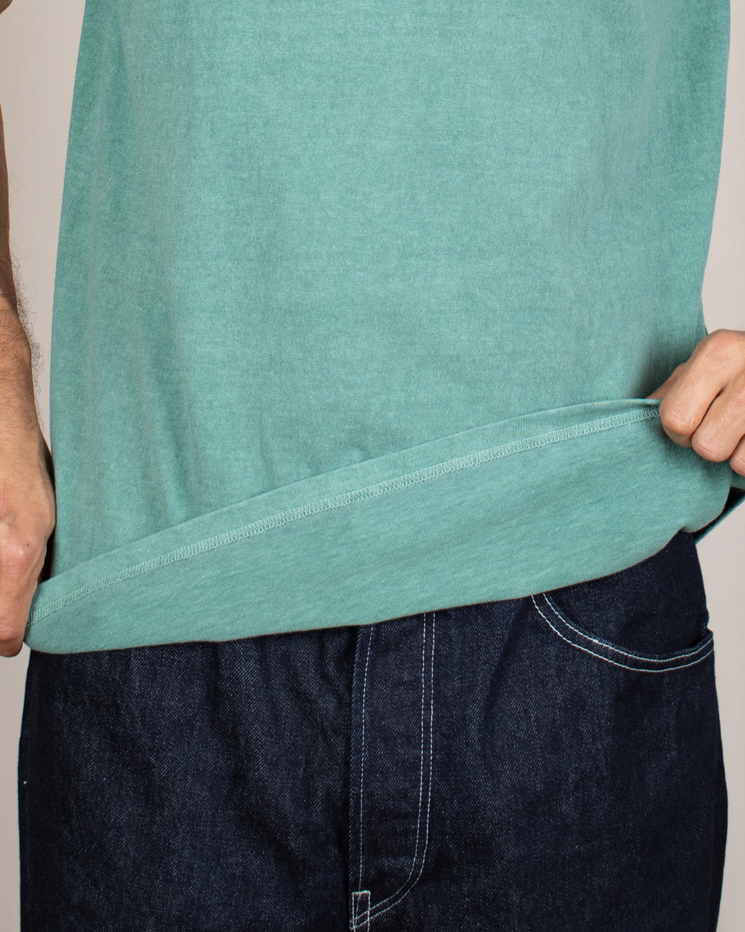 Short Sleeve Crew T-shirt P-Smokey Green