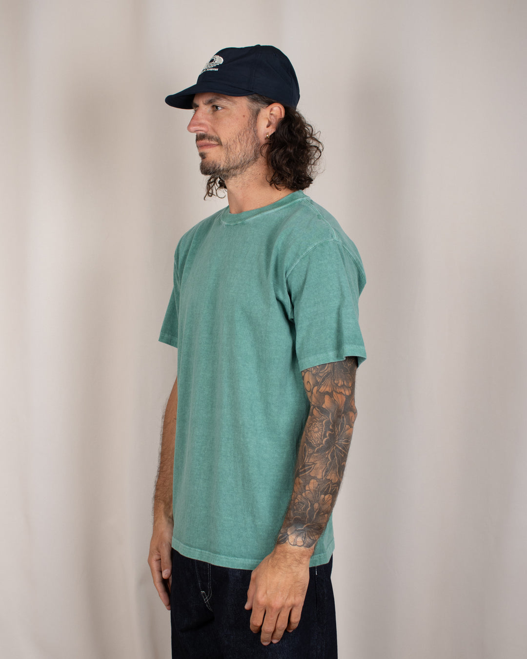 Short Sleeve Crew T-shirt P-Smokey Green