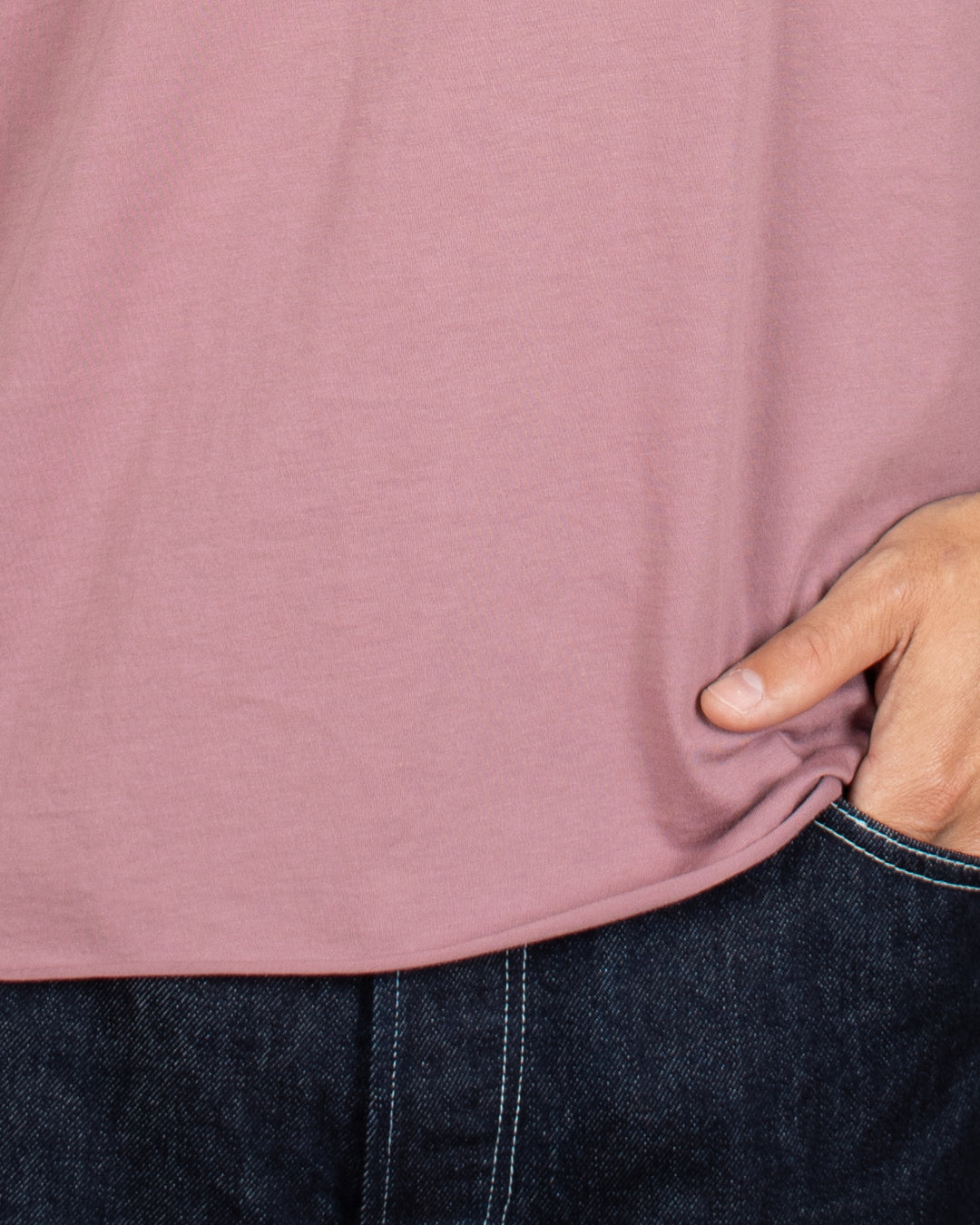T-shirt coton Pima Terre Mauve