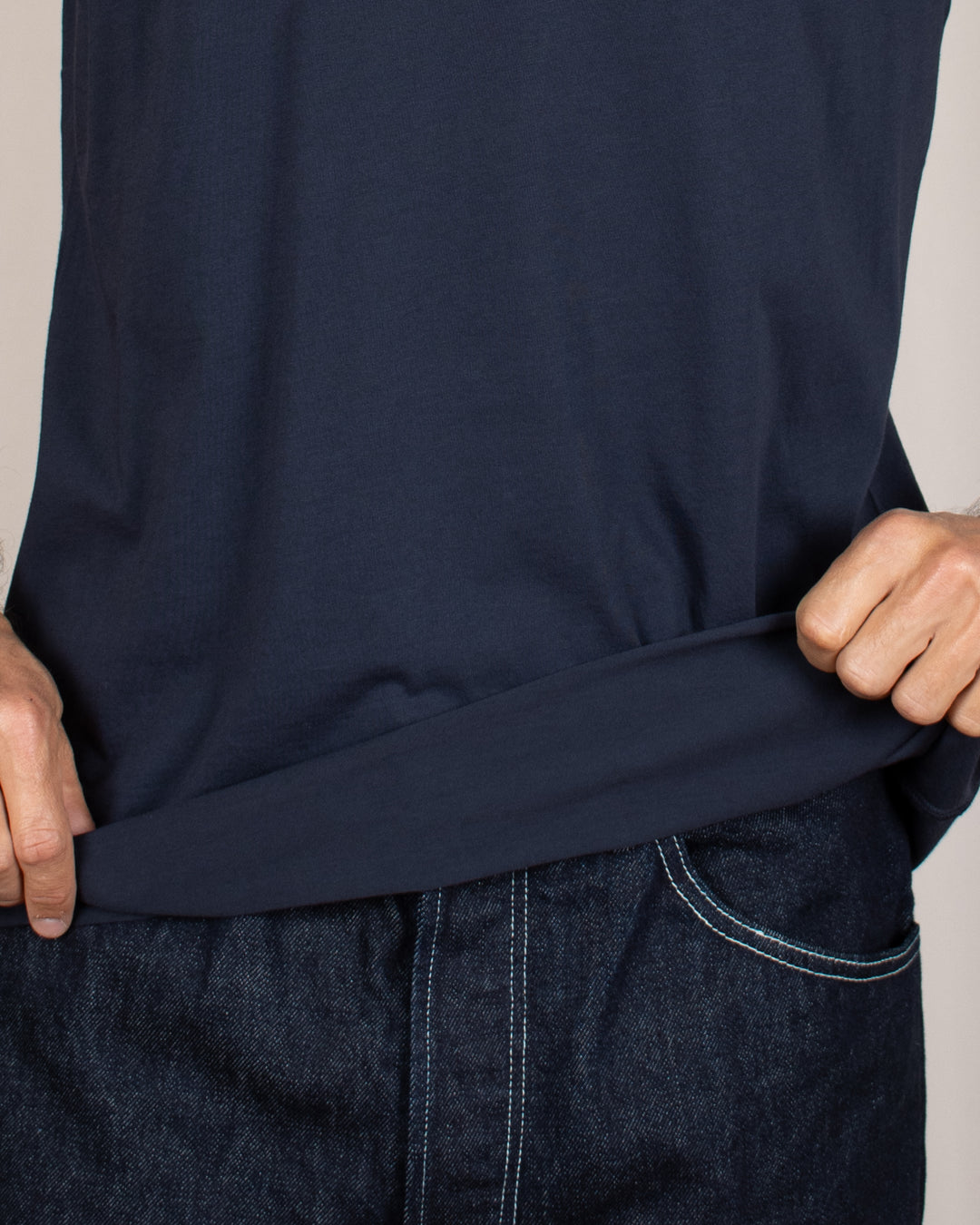 T-shirt coton Pima Navy