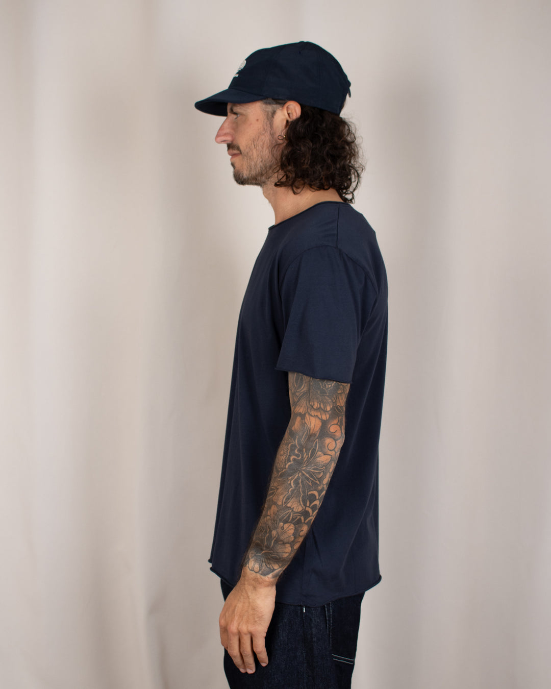 T-shirt coton Pima Navy