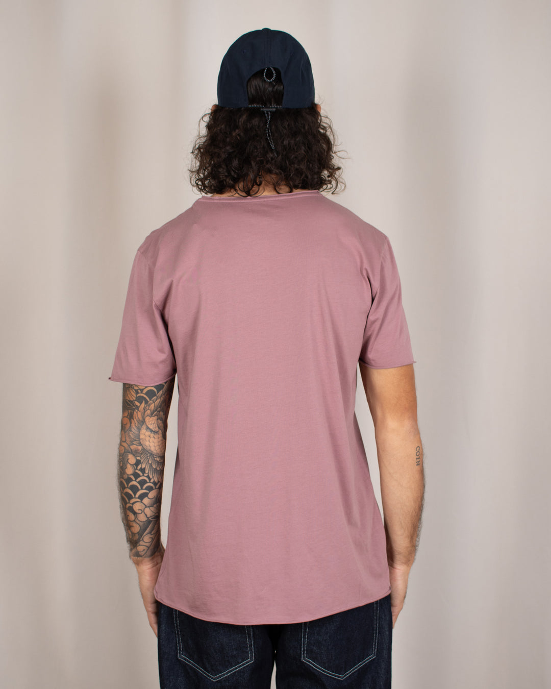 T-shirt coton Pima Terre Mauve