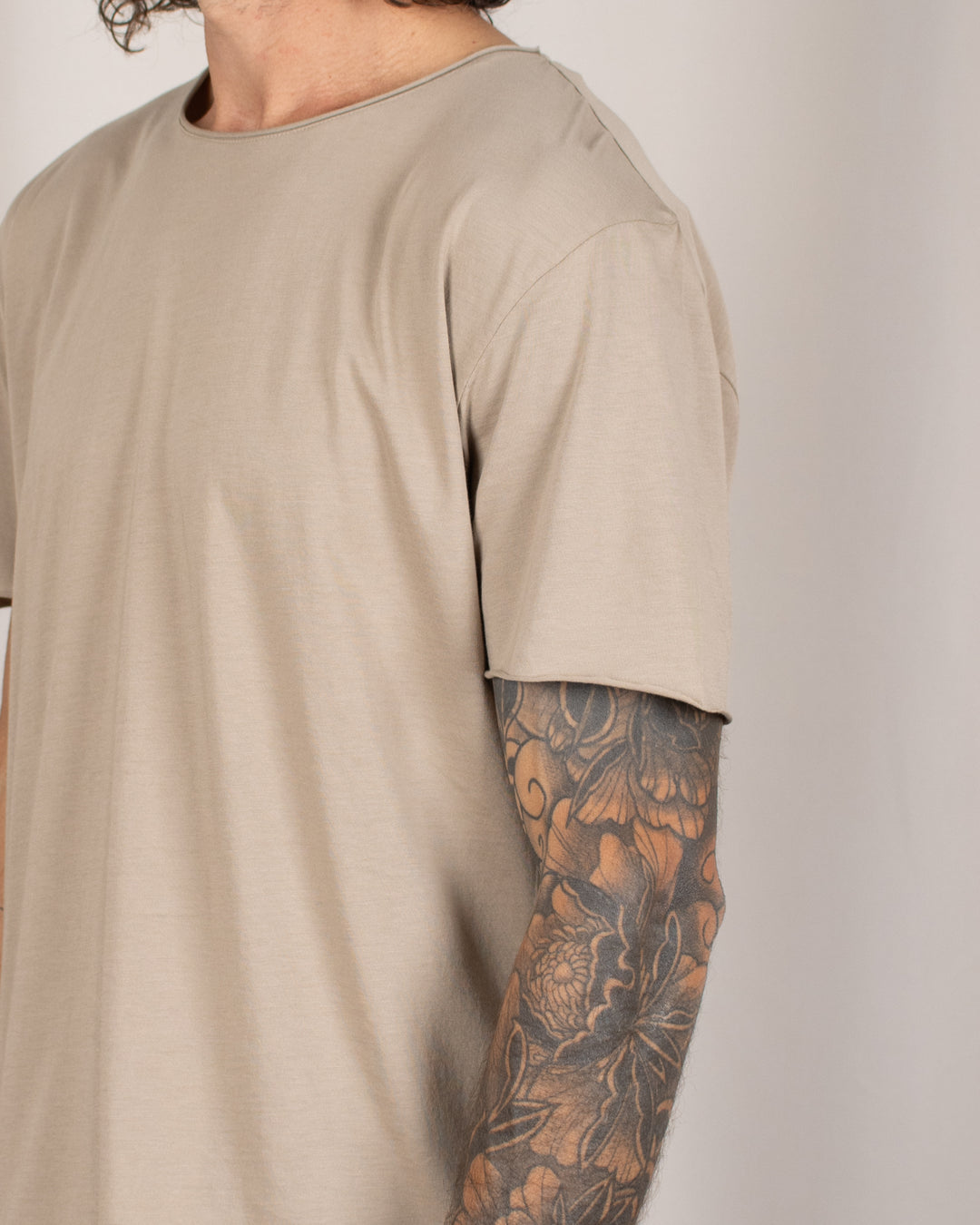 T-shirt coton Pima Taupe