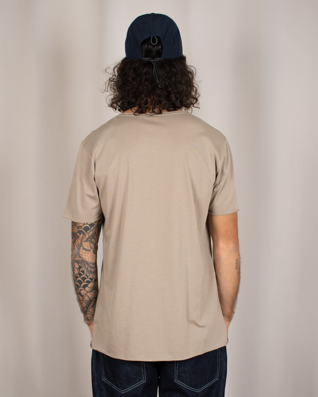 T-shirt coton Pima Taupe