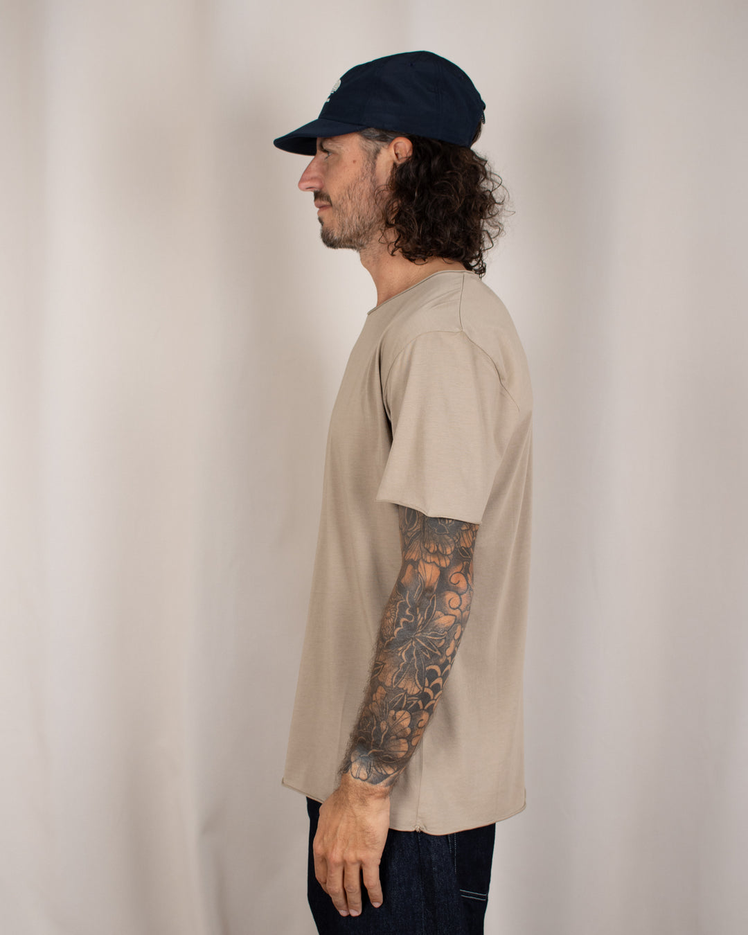 T-shirt coton Pima Taupe