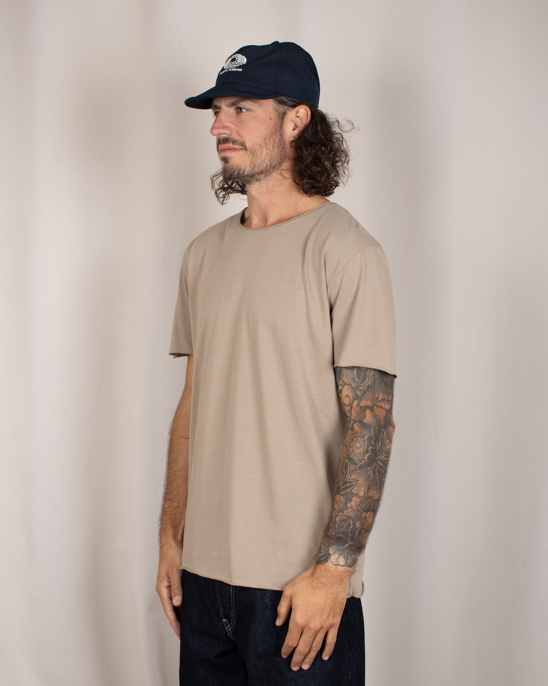 T-shirt coton Pima Taupe