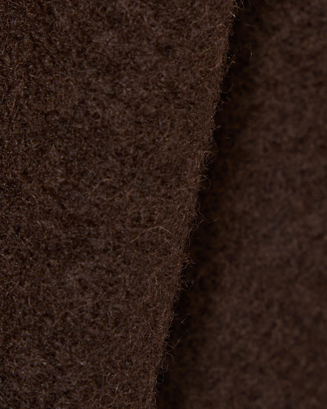 Zip Waistcoat Wool Fleece Brown