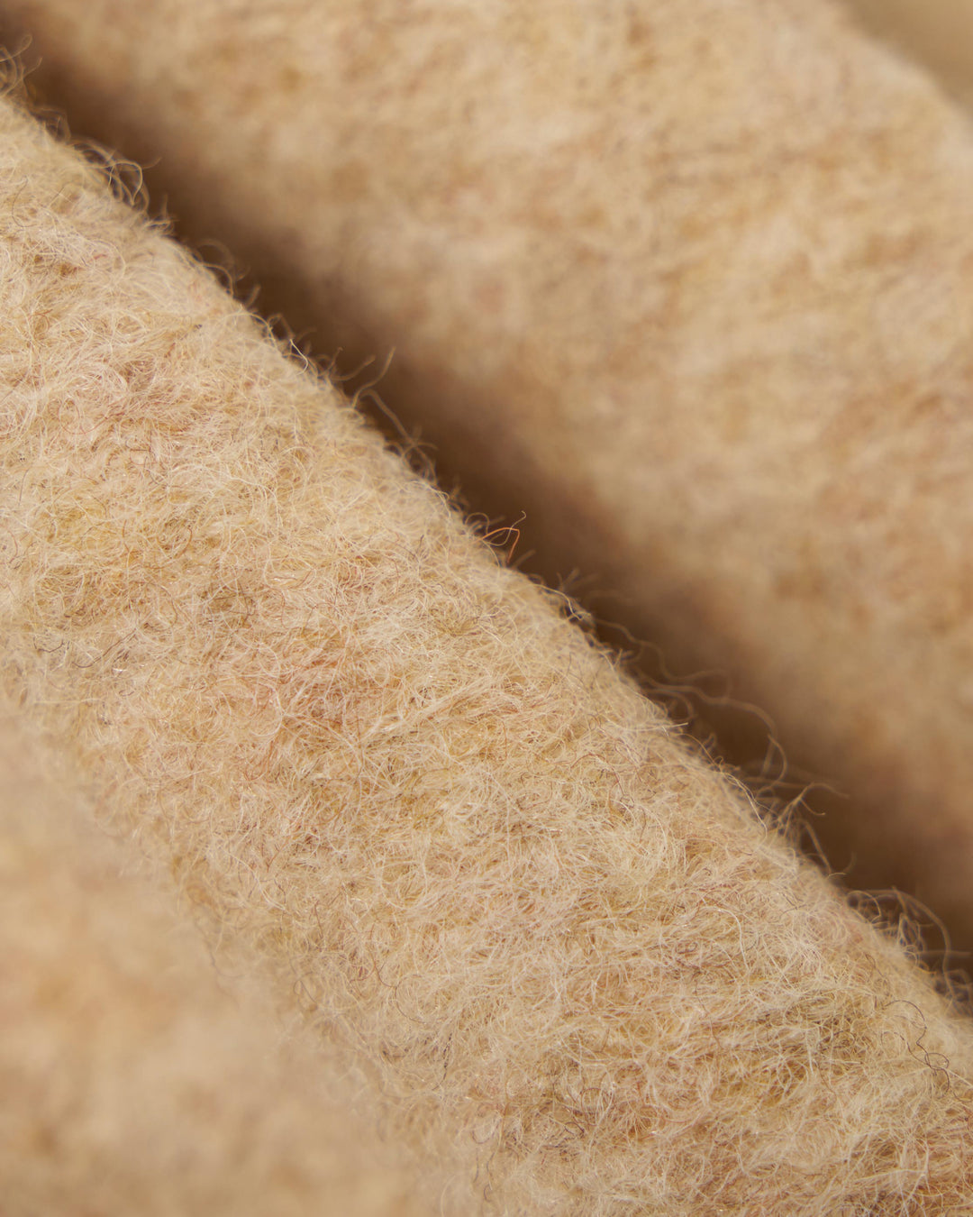 Zip Waistcoat Wool Fleece Fawn