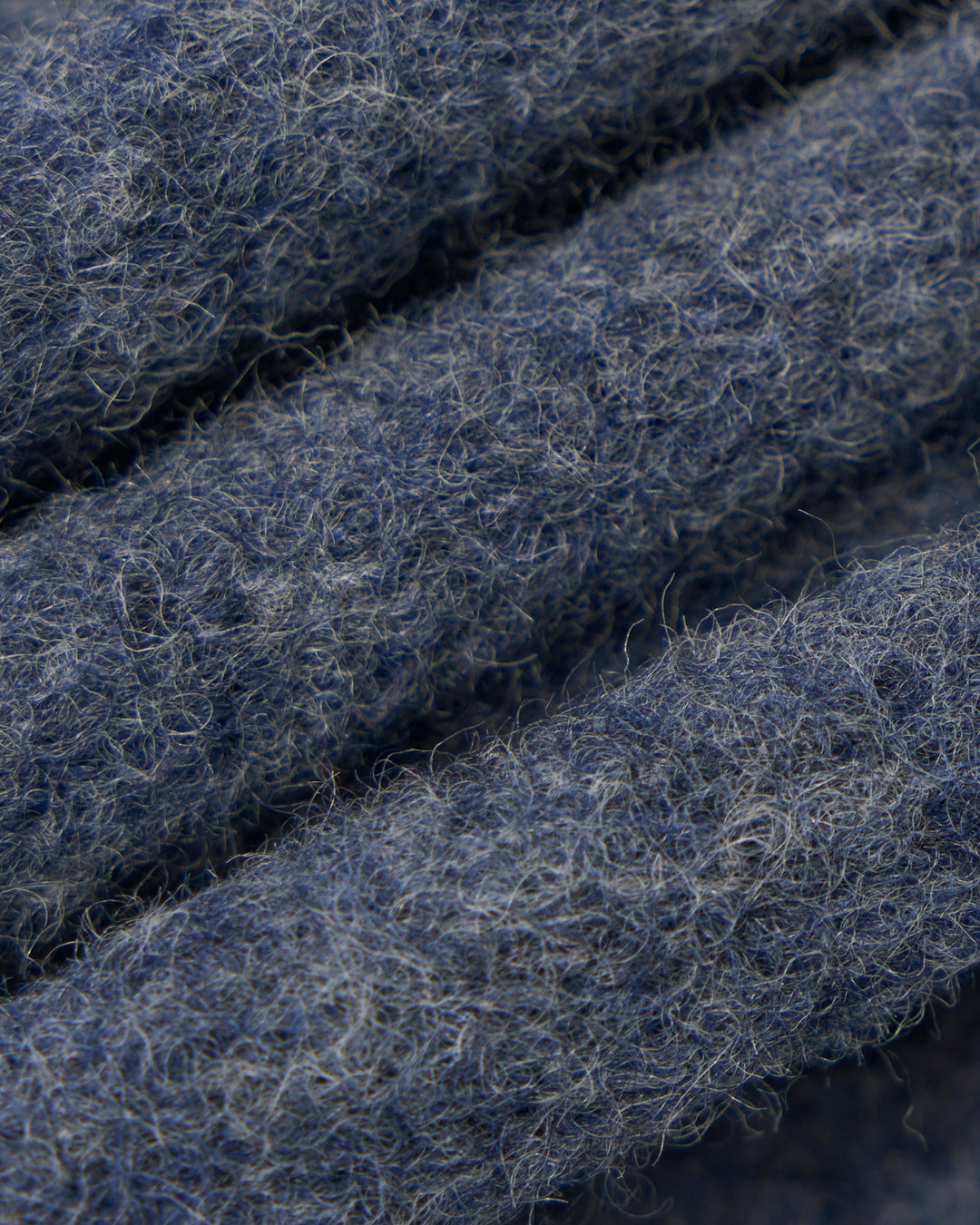 Zip Waistcoat Wool Fleece State Blue