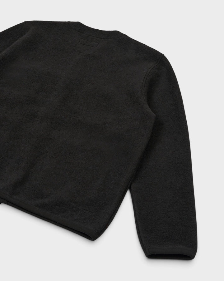 Cardigan Wool Fleece Black