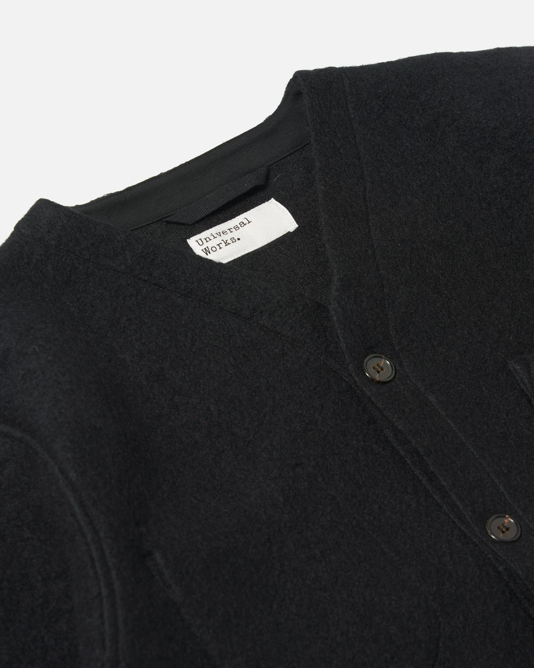 Cardigan Wool Fleece Black