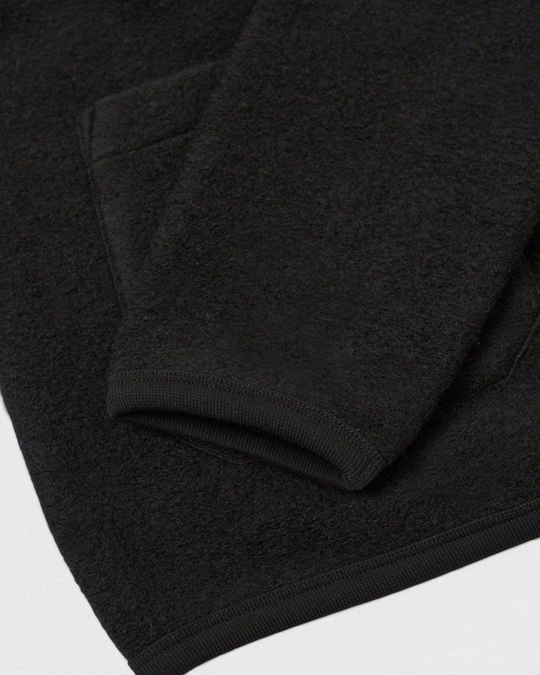 Cardigan Wool Fleece Black
