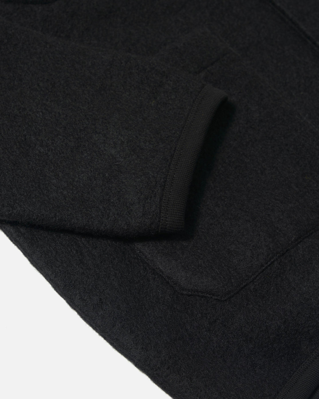 Cardigan Wool Fleece Black