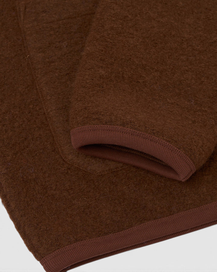 Cardigan Wool Fleece Cacao